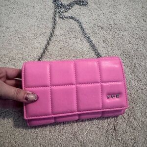 Pink Quilted Chain Bag